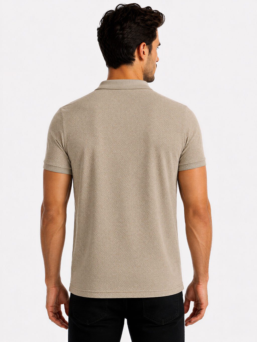 Textured Polo T-shirt