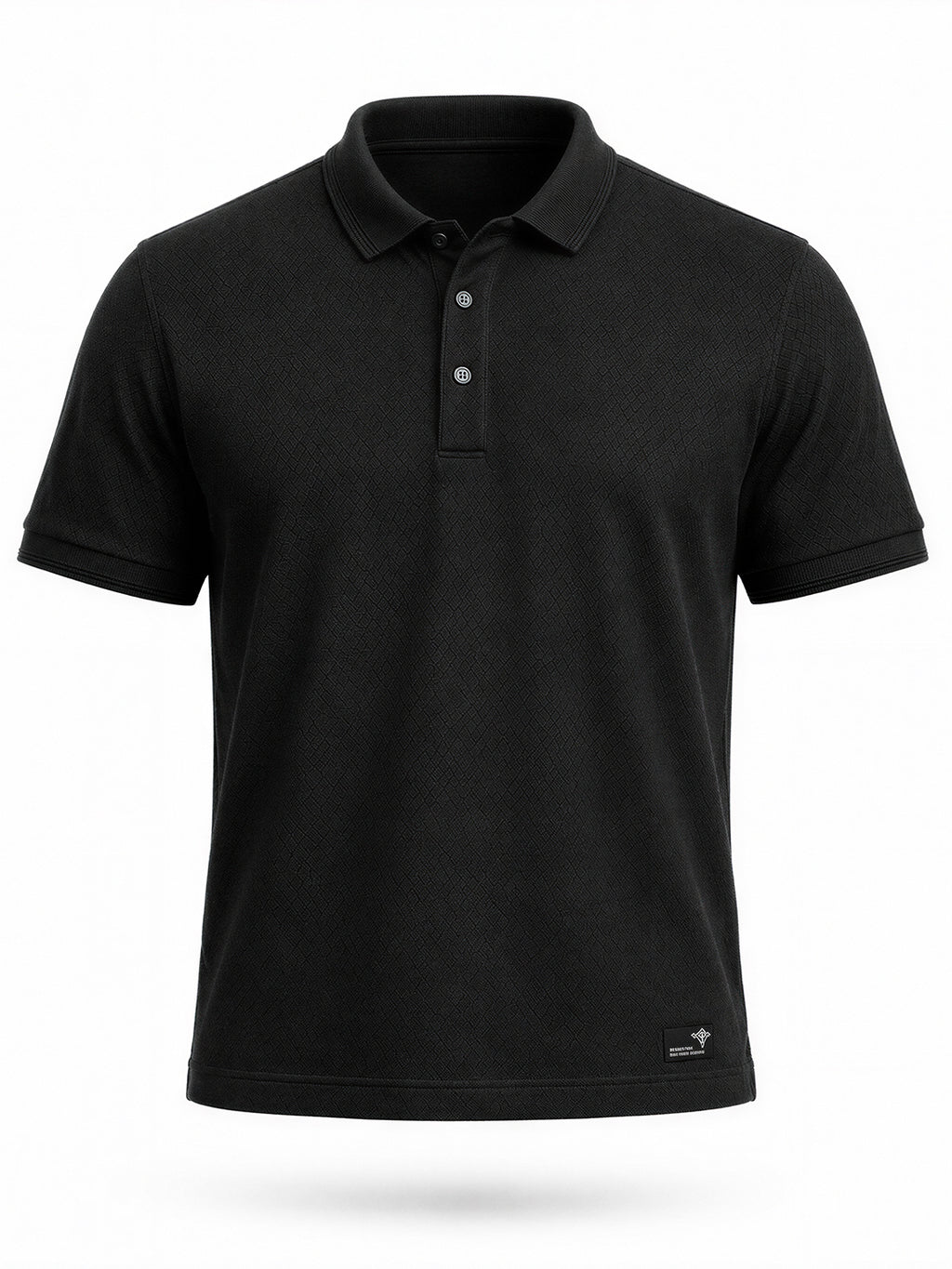 Textured Polo T-shirt