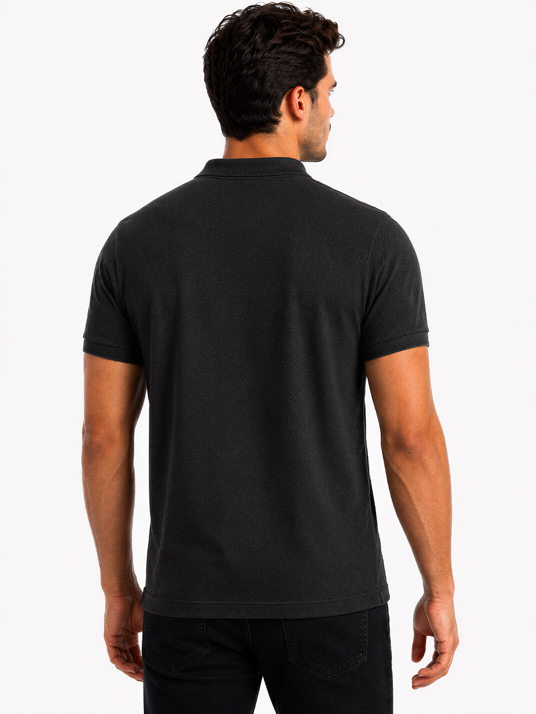 Textured Polo T-shirt