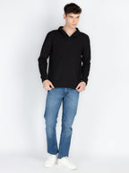 Men's Solid High Neck T-Shirt