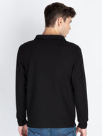 Men's Solid High Neck T-Shirt