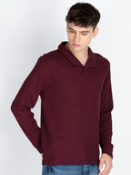 Men's Solid High Neck T-Shirt