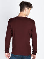 Men's Solid Henley Neck T-Shirt