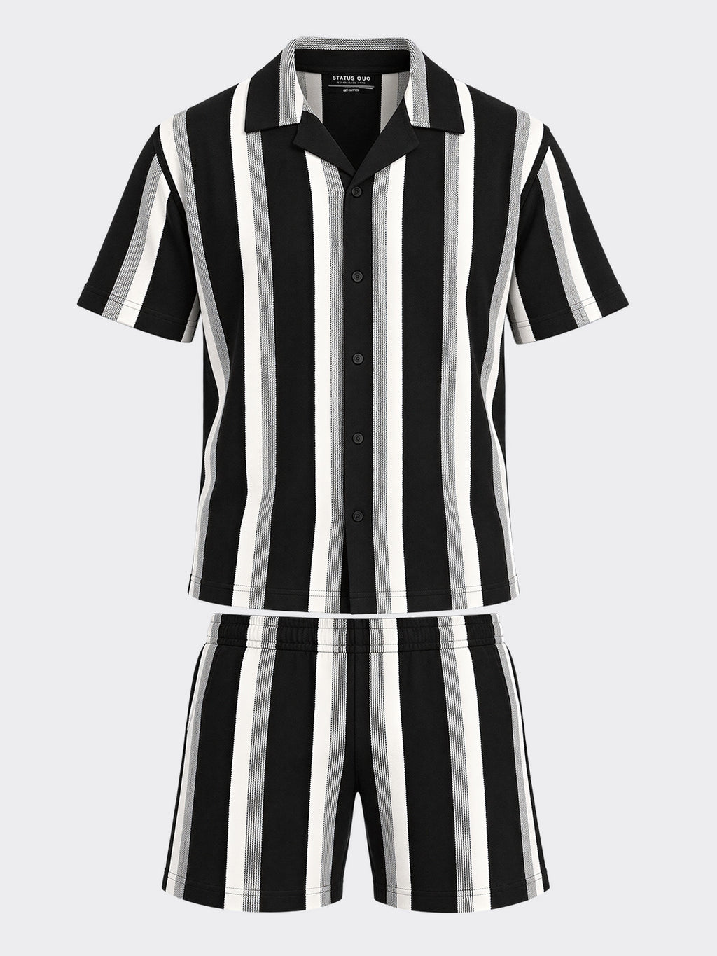 Men's Striped Regular Fit Co-Ord Set