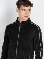 Mens Solid High Neck Lightweight Sweatshirt