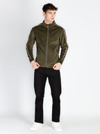 Mens Solid High Neck Lightweight Sweatshirt