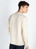 Mens Solid Round Neck Lightweight Sweatshirt