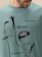 Men's Chest Typography Print Round Neck Full Sleeves Lightweight Sweatshirt