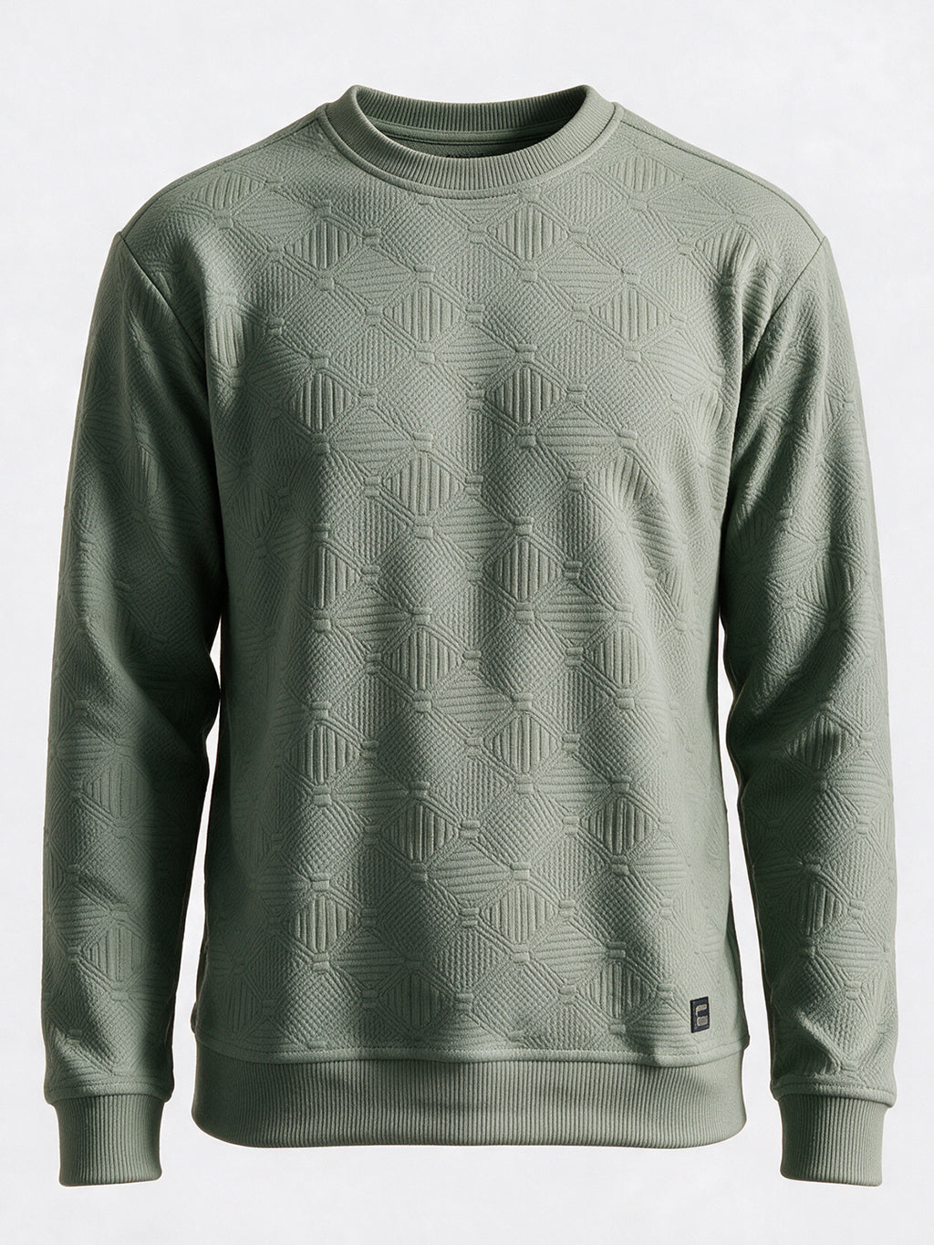 Men's Blended Round Neck Regular Fit Sweatshirt