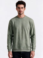 Men's Blended Round Neck Regular Fit Sweatshirt