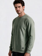 Men's Blended Round Neck Regular Fit Sweatshirt
