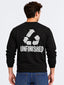 Black Printed Regular Fit Sweatshirt