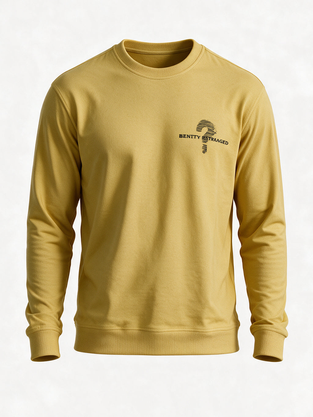Mustard Regular Fit Sweatshirt