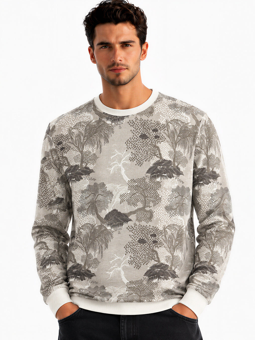 Botanical Printed Sweatshirt