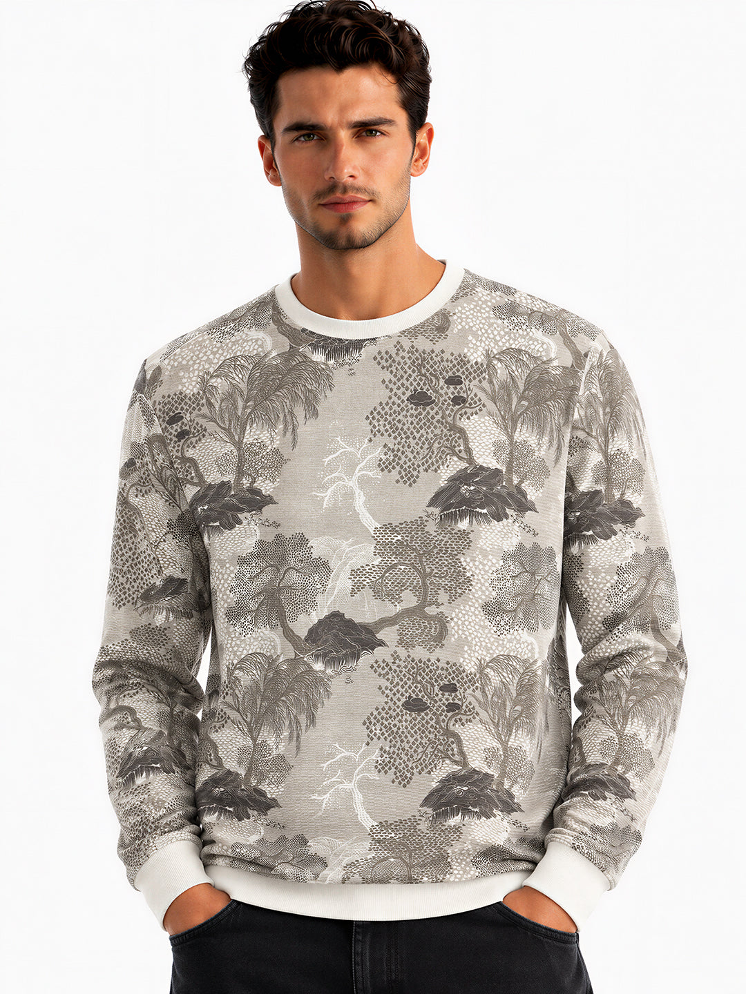 Botanical Printed Sweatshirt