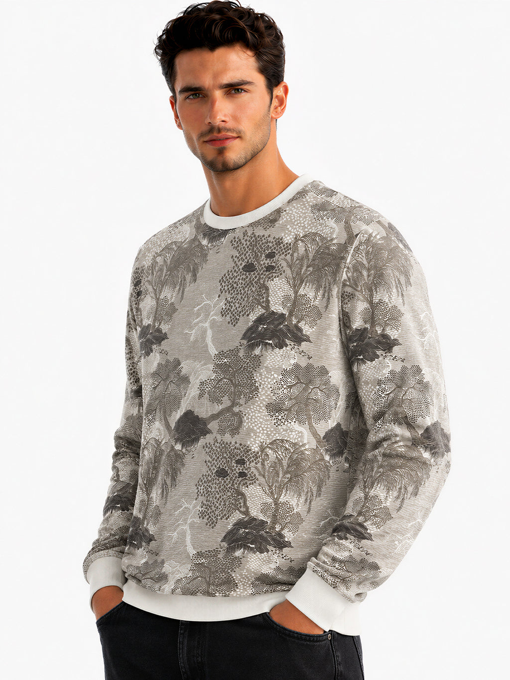 Botanical Printed Sweatshirt