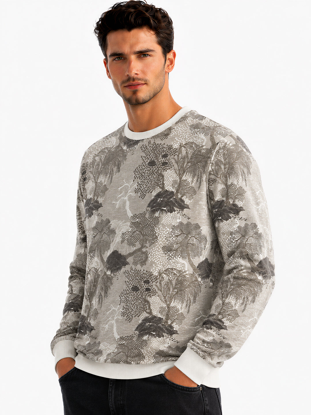 Botanical Printed Sweatshirt