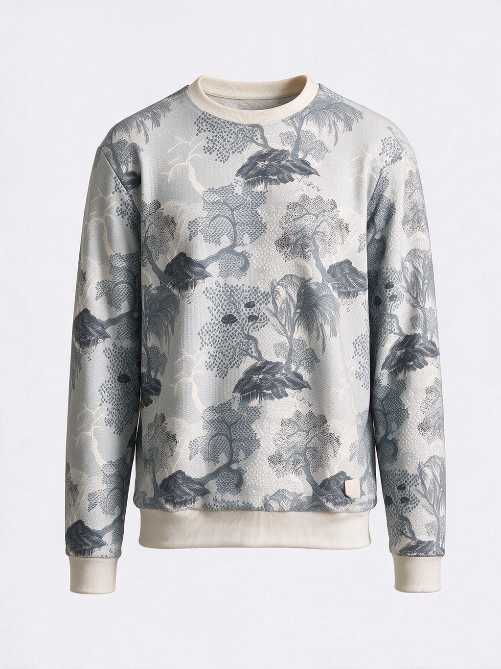 Solid Regular Fit Round Neck Long Sleeve Sweatshirt