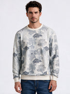 Solid Regular Fit Round Neck Long Sleeve Sweatshirt