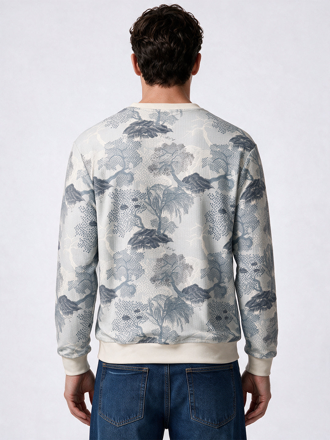 Solid Regular Fit Round Neck Long Sleeve Sweatshirt