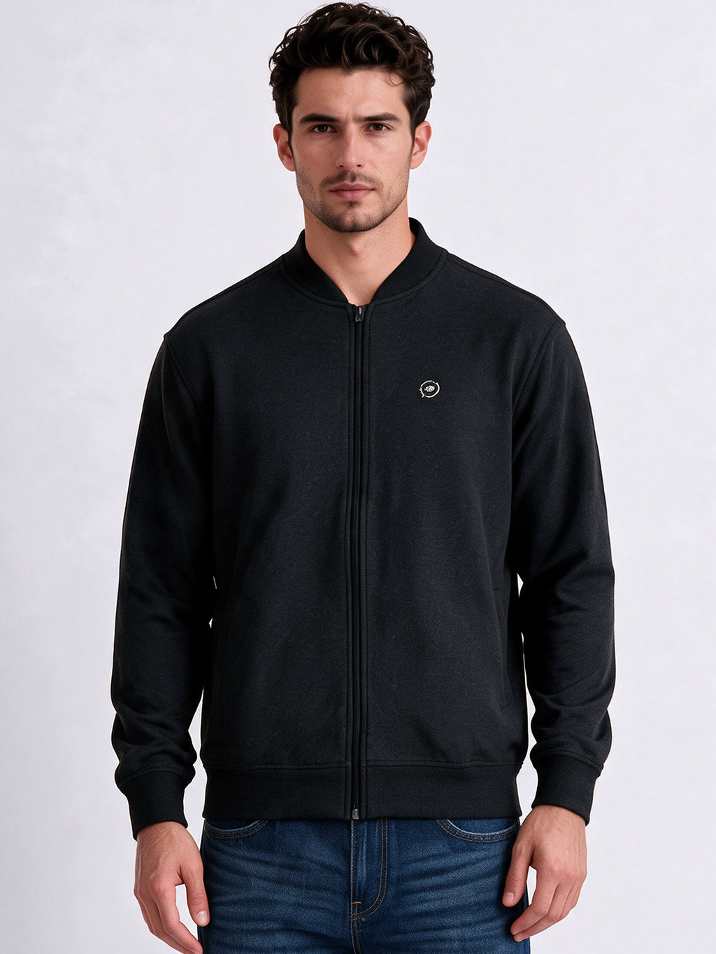 Men's Blended Round Neck Regular Fit Sweatshirt