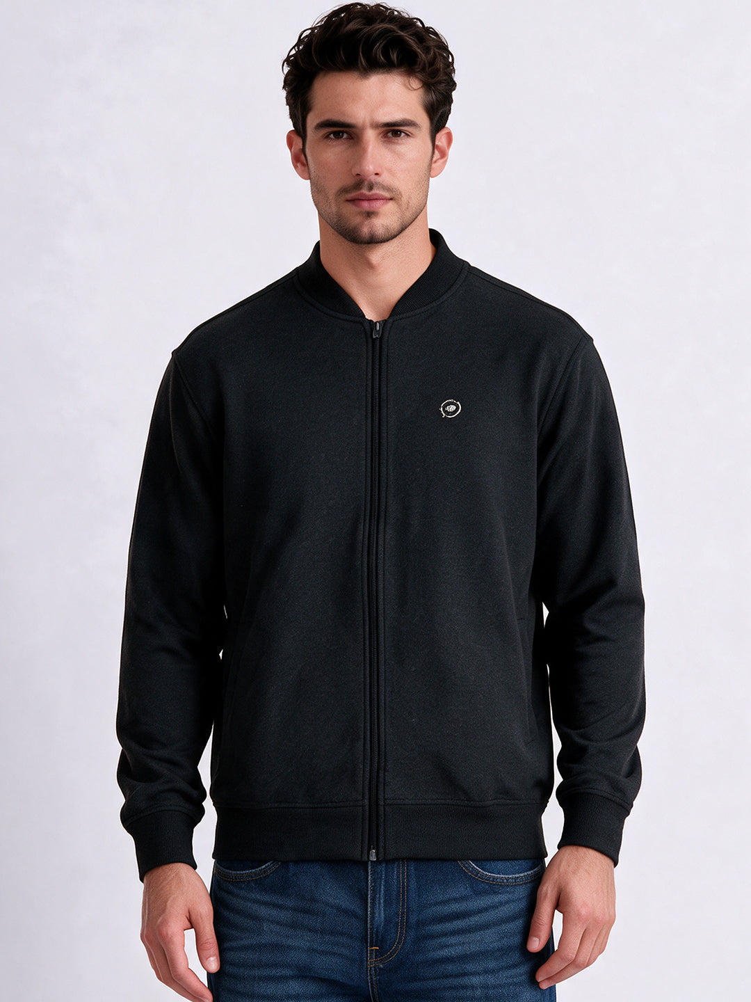 Men's Blended Round Neck Regular Fit Sweatshirt