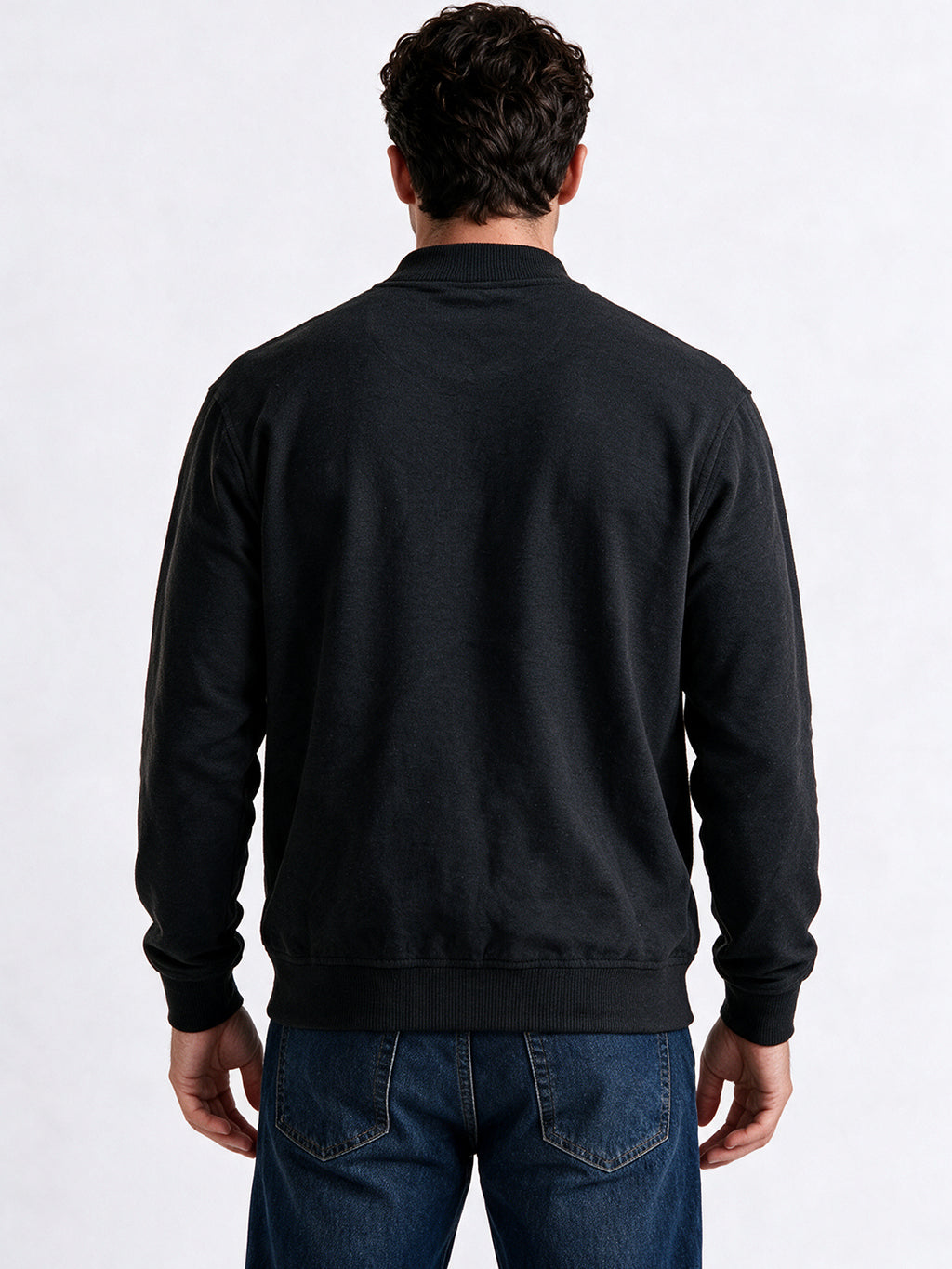 Men's Blended Round Neck Regular Fit Sweatshirt