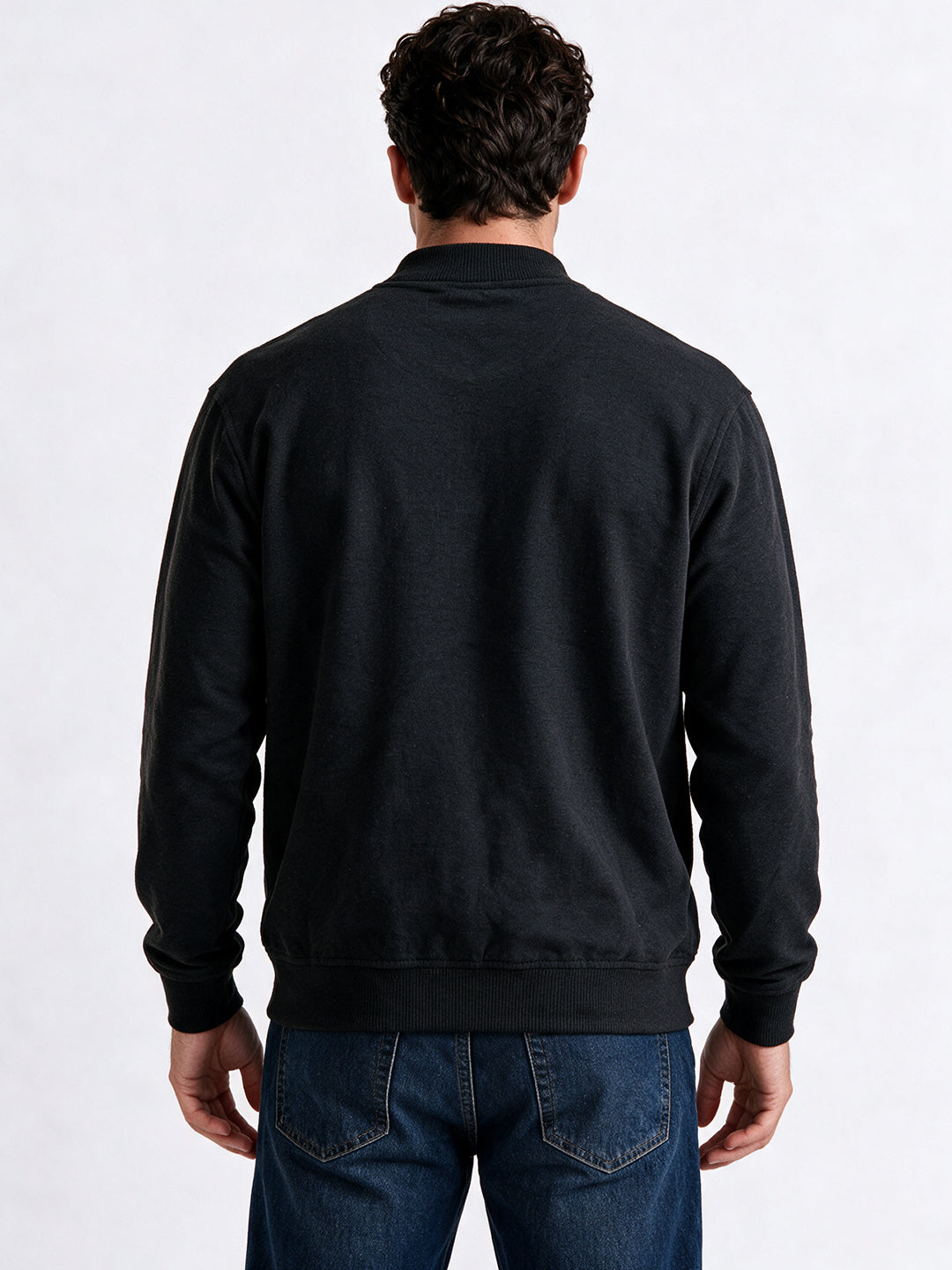 Men's Blended Round Neck Regular Fit Sweatshirt