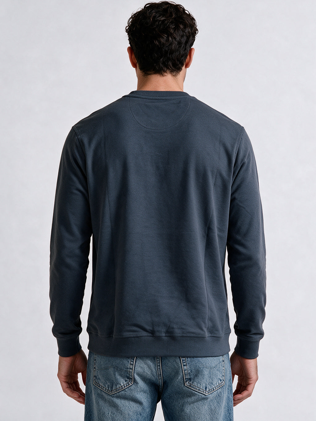 Men's Blended Round Neck Regular Fit Sweatshirt