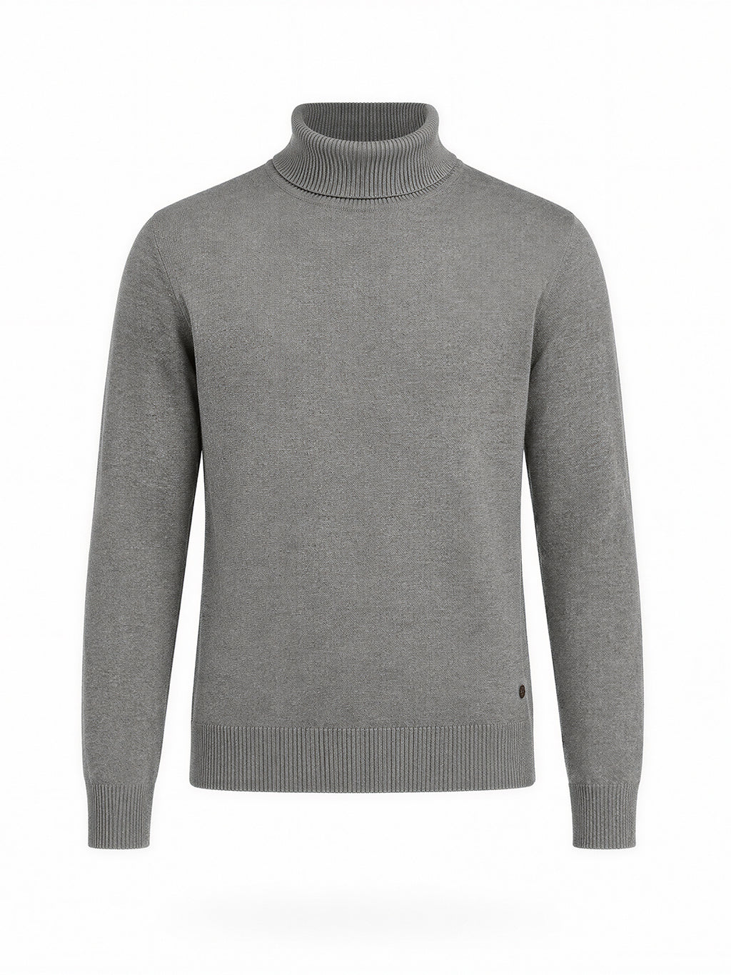 Mens Solid High Neck Sweater