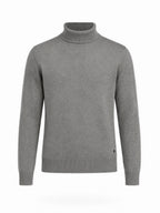 Mens Solid High Neck Sweater