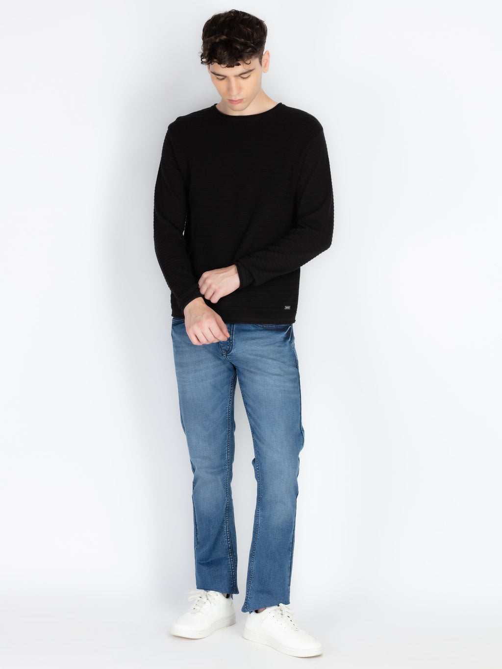 Mens Textured Sweater