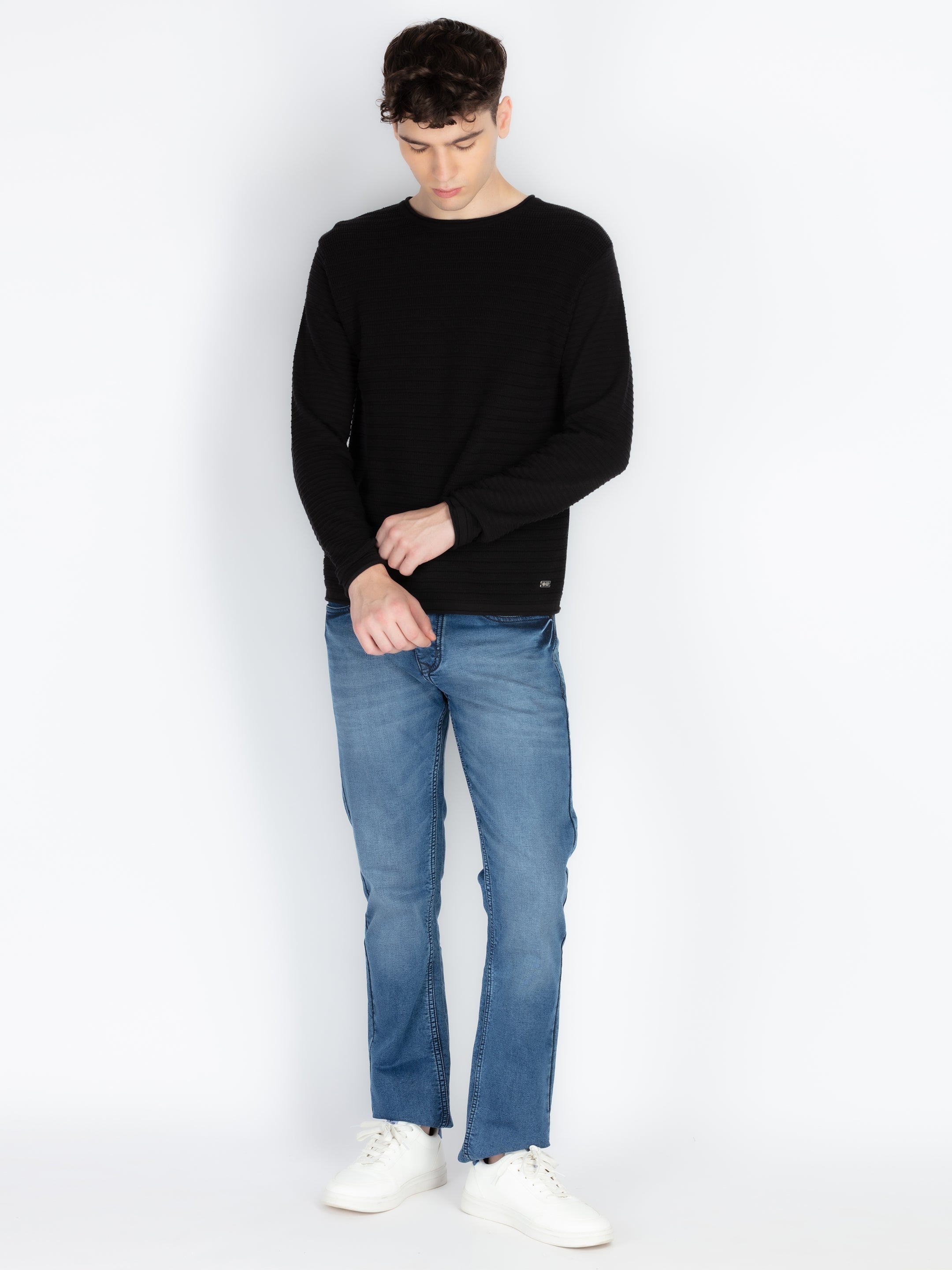 Mens Textured Sweater