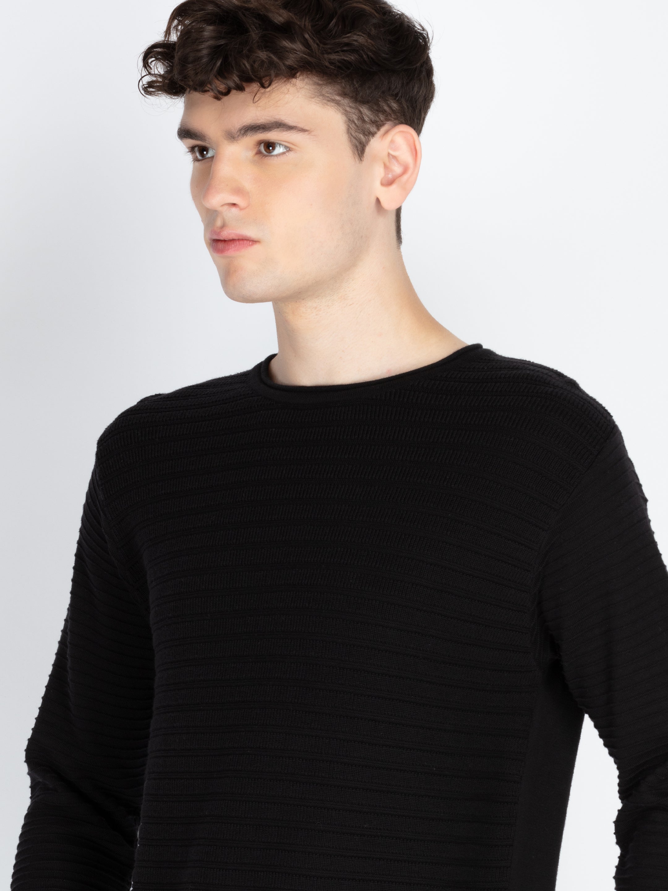 Mens Textured Sweater
