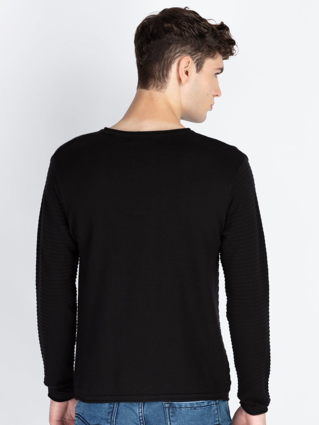 Mens Textured Sweater