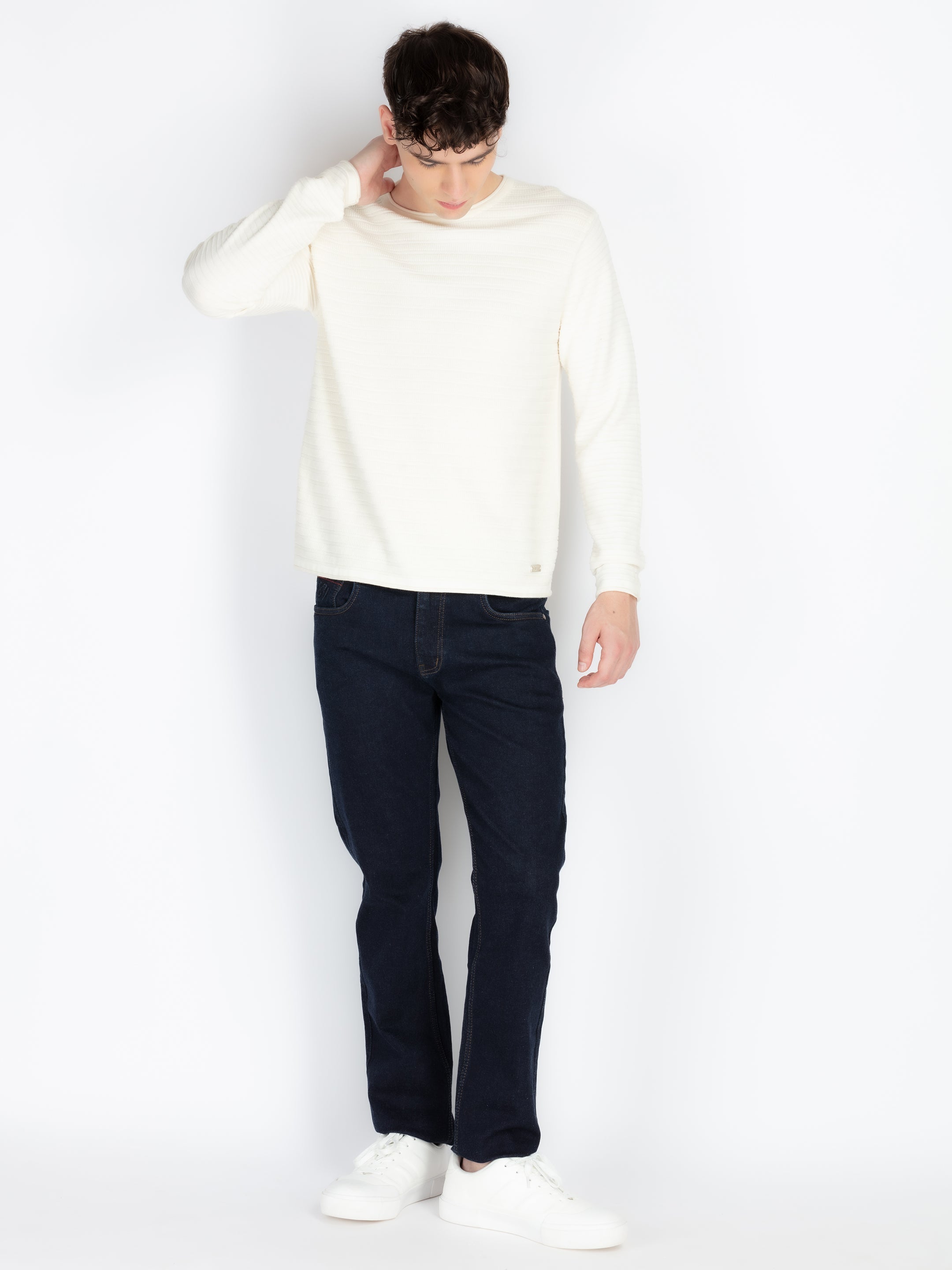 Mens Textured Sweater