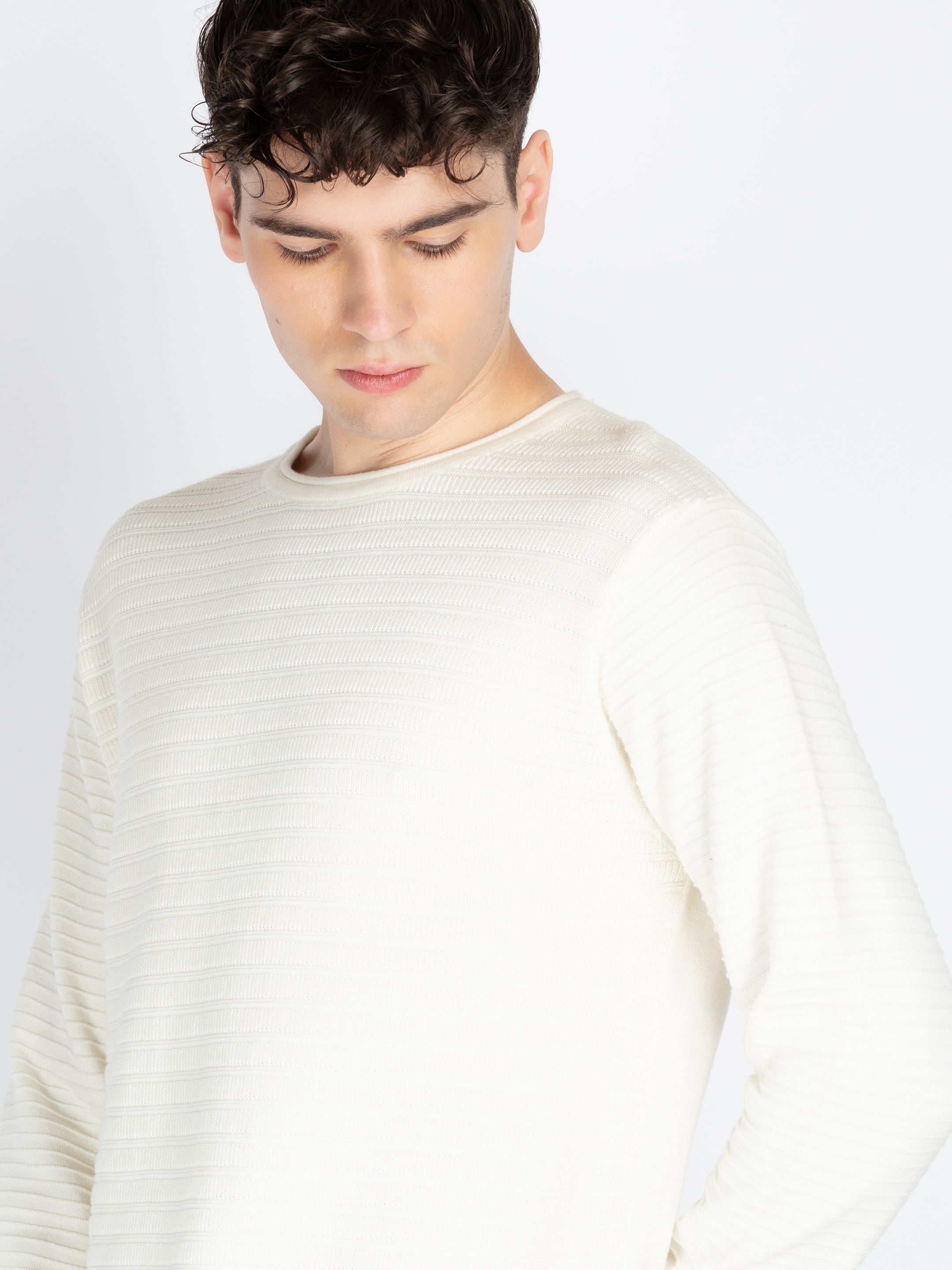 Mens Textured Sweater