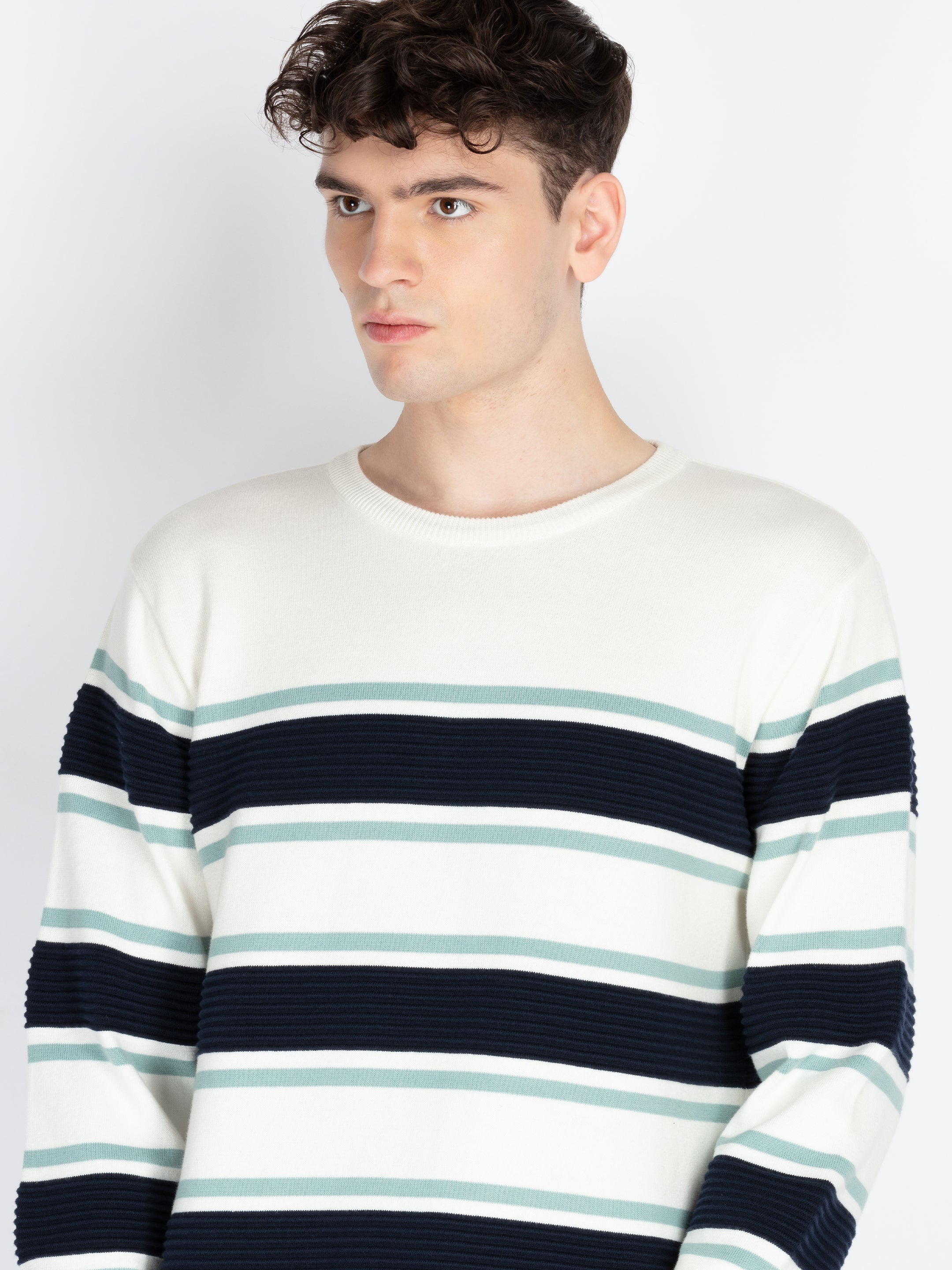 Mens Striped Sweater
