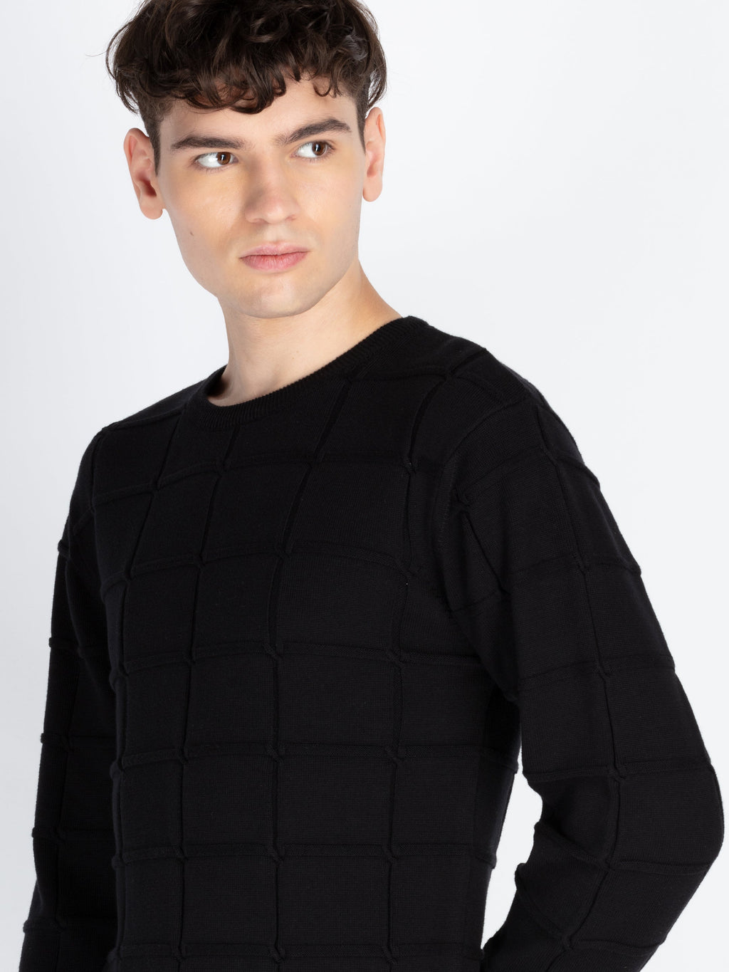 Mens Textured Sweater