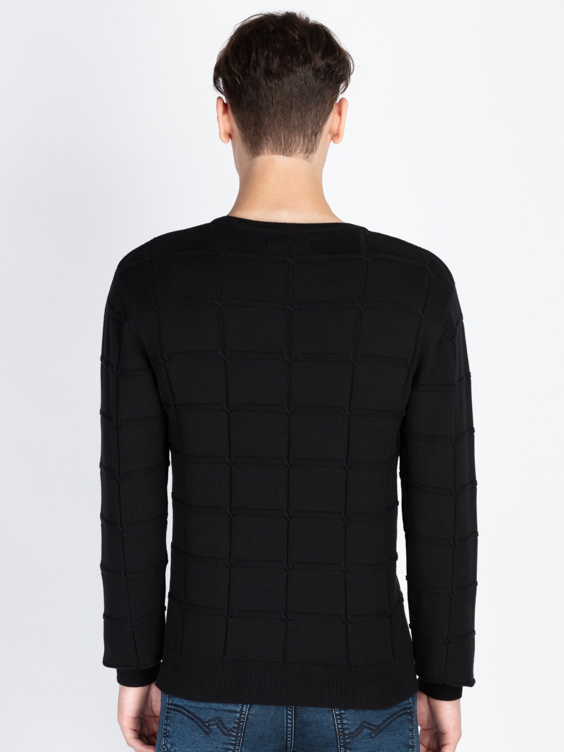 Mens Textured Sweater