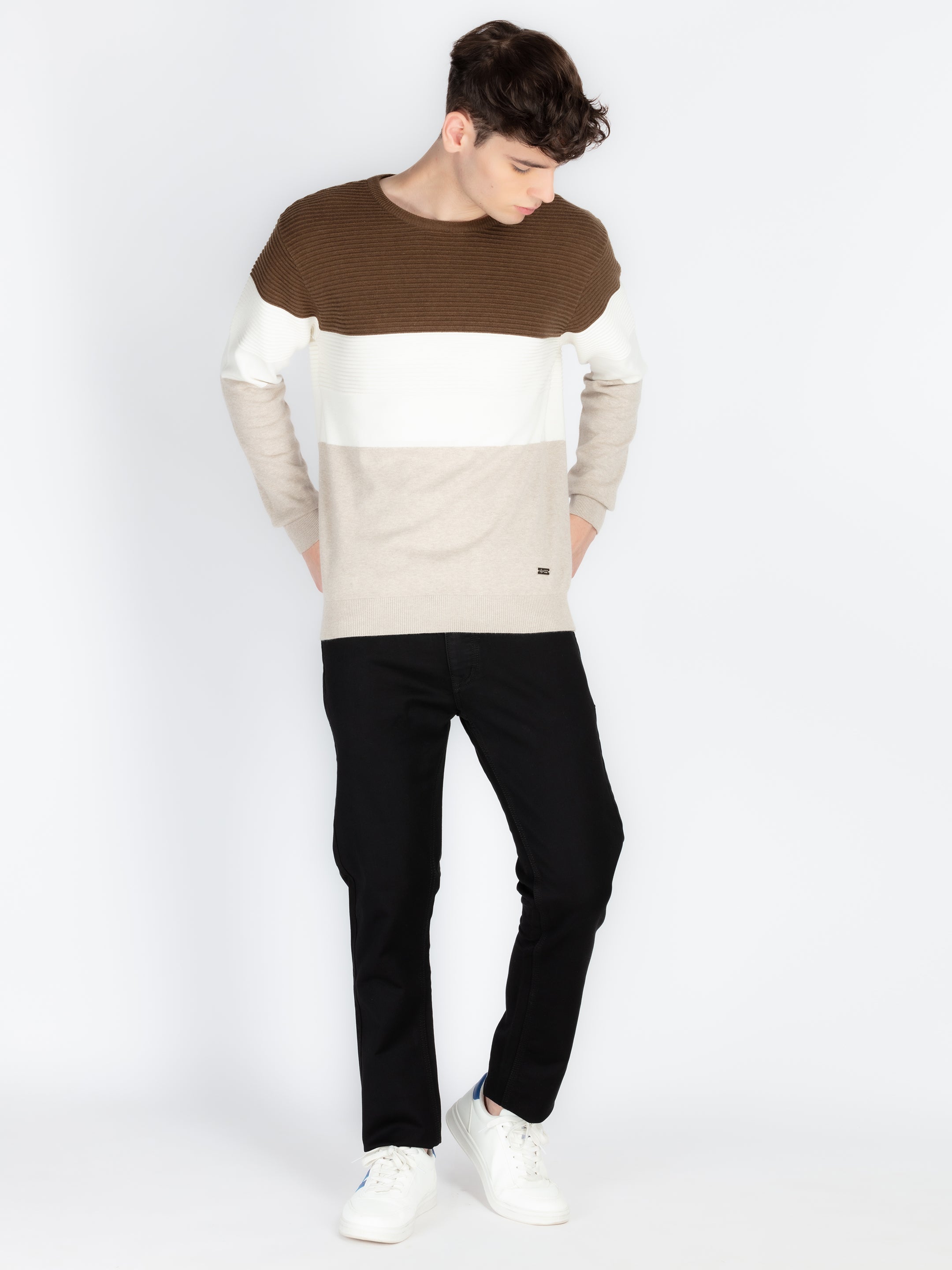 Mens Striped Sweater