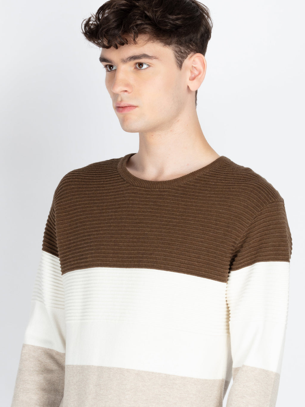 Mens Striped Sweater