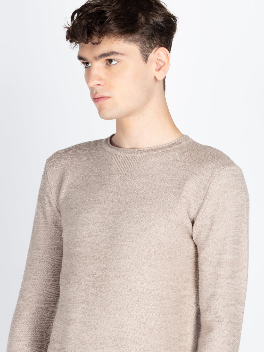Mens Textured Sweater
