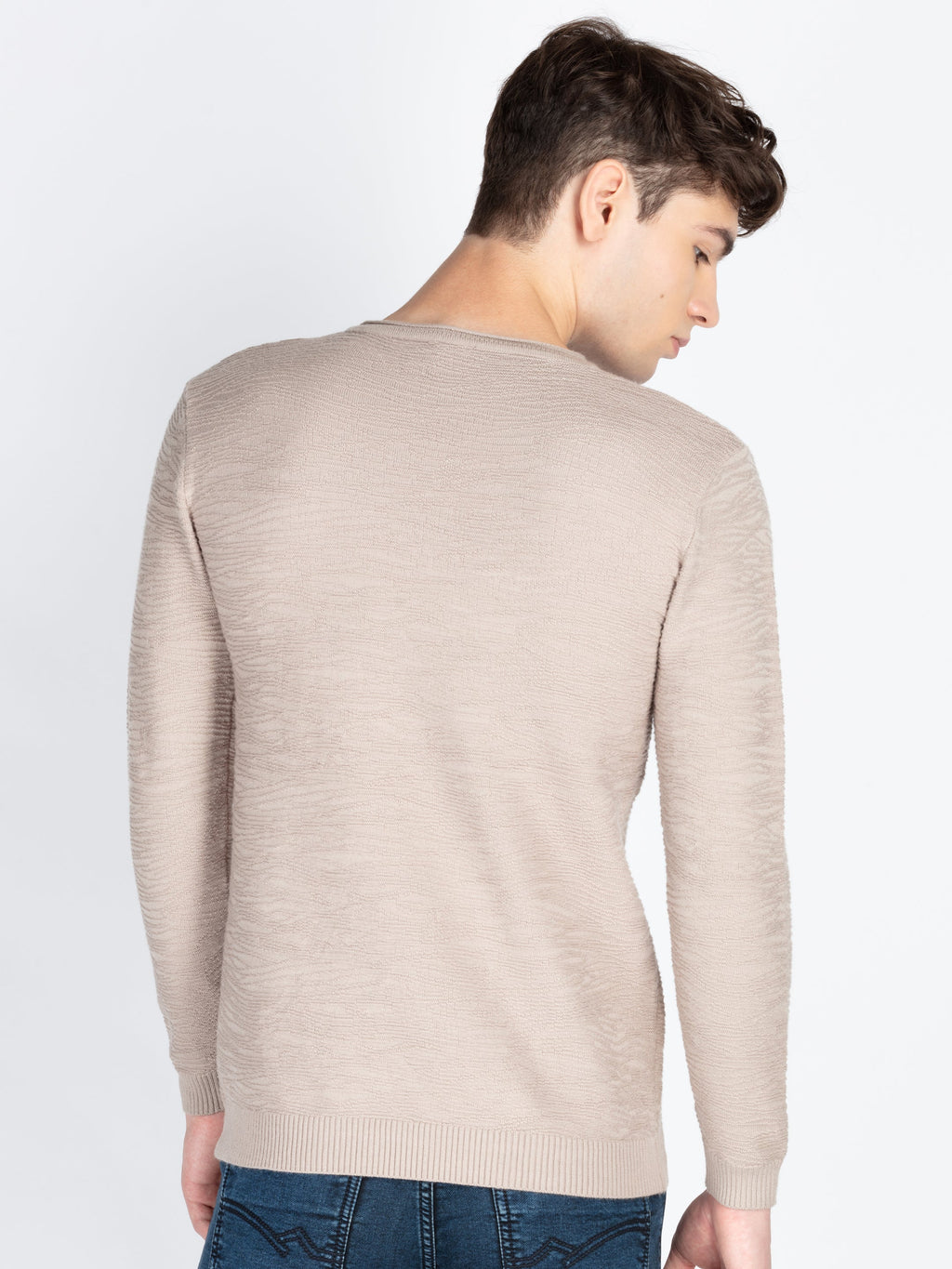 Mens Textured Sweater