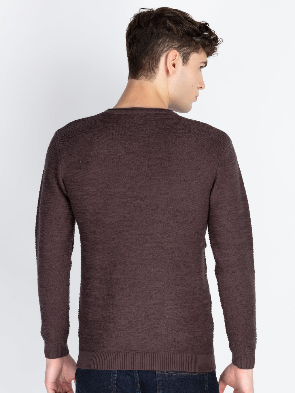Mens Textured Sweater