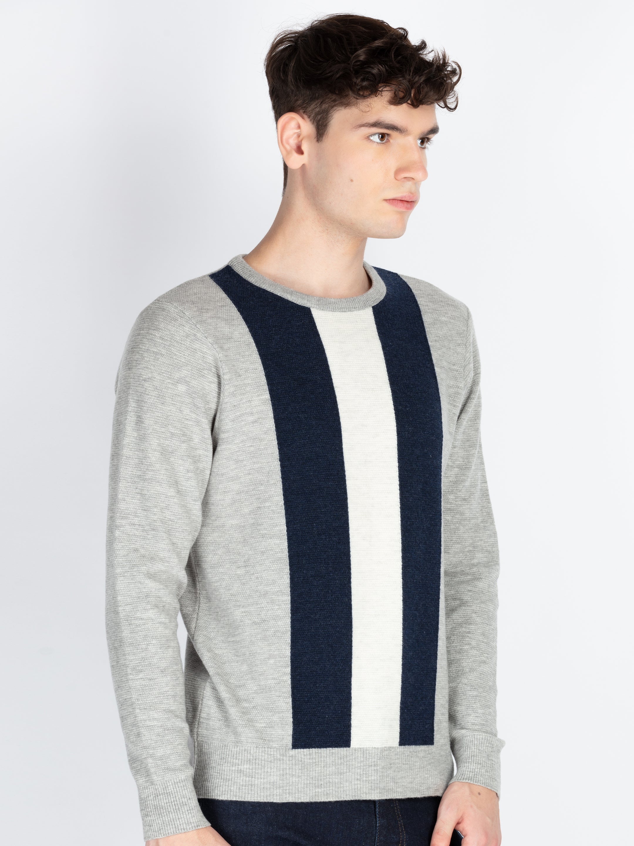 Mens Colourblocked Sweater Secondary image