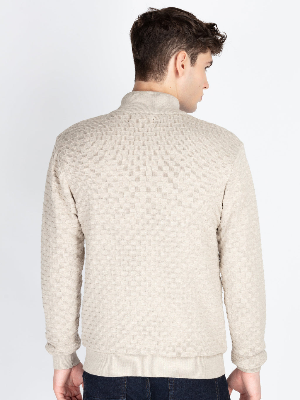 Mens Textured Sweater