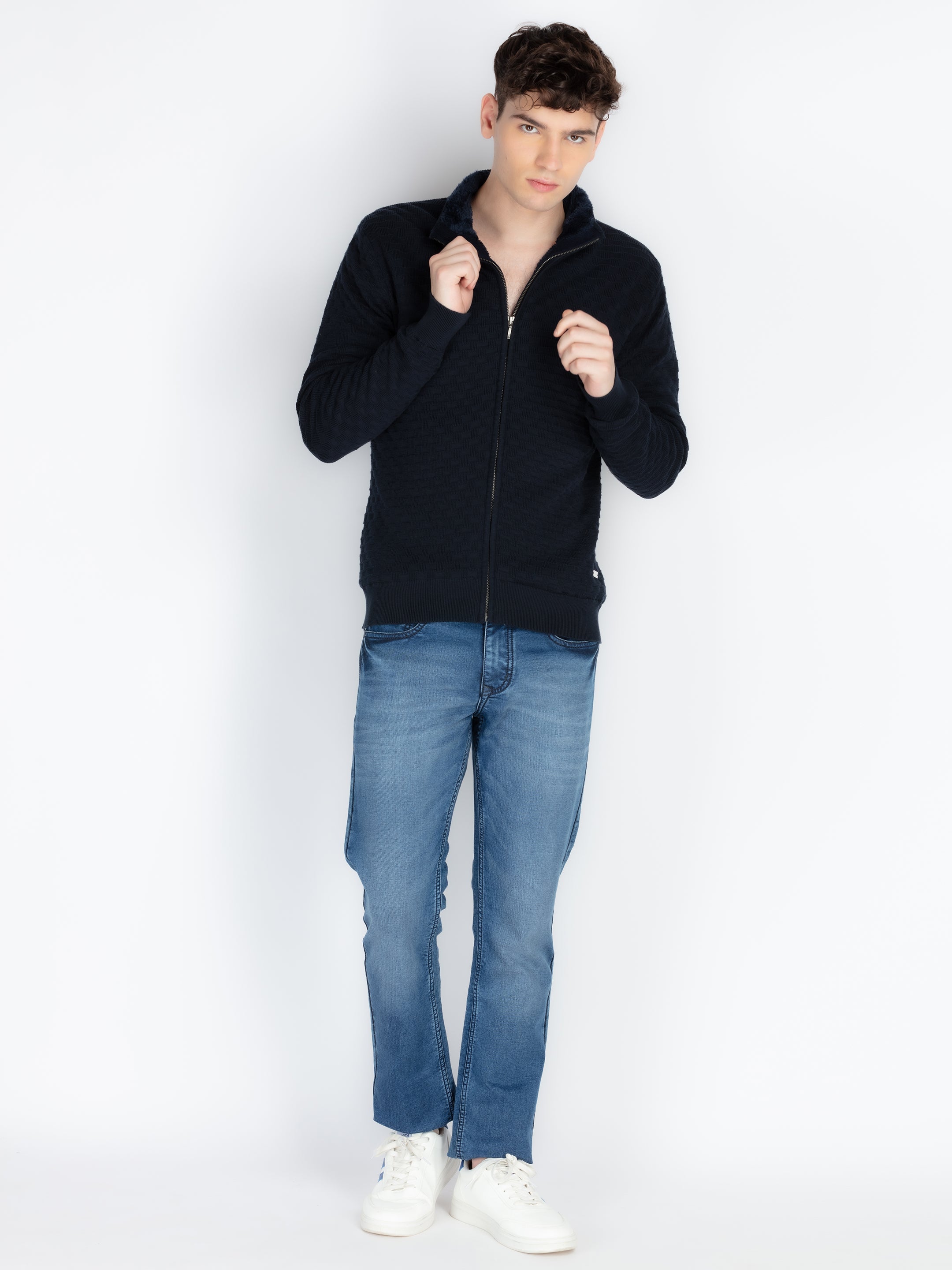 Mens Textured Sweater