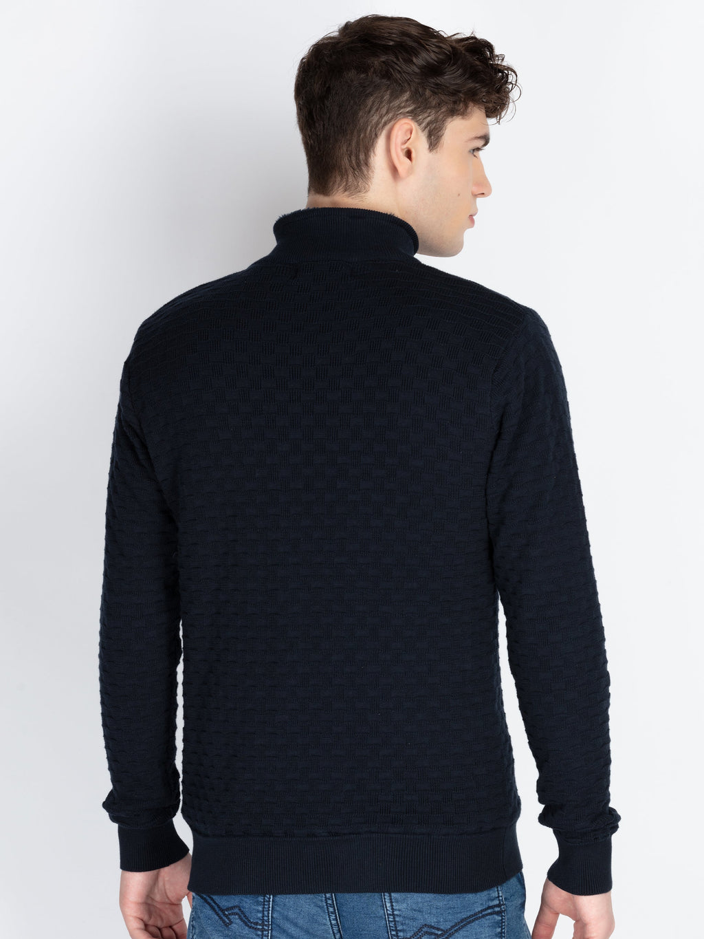 Mens Textured Sweater