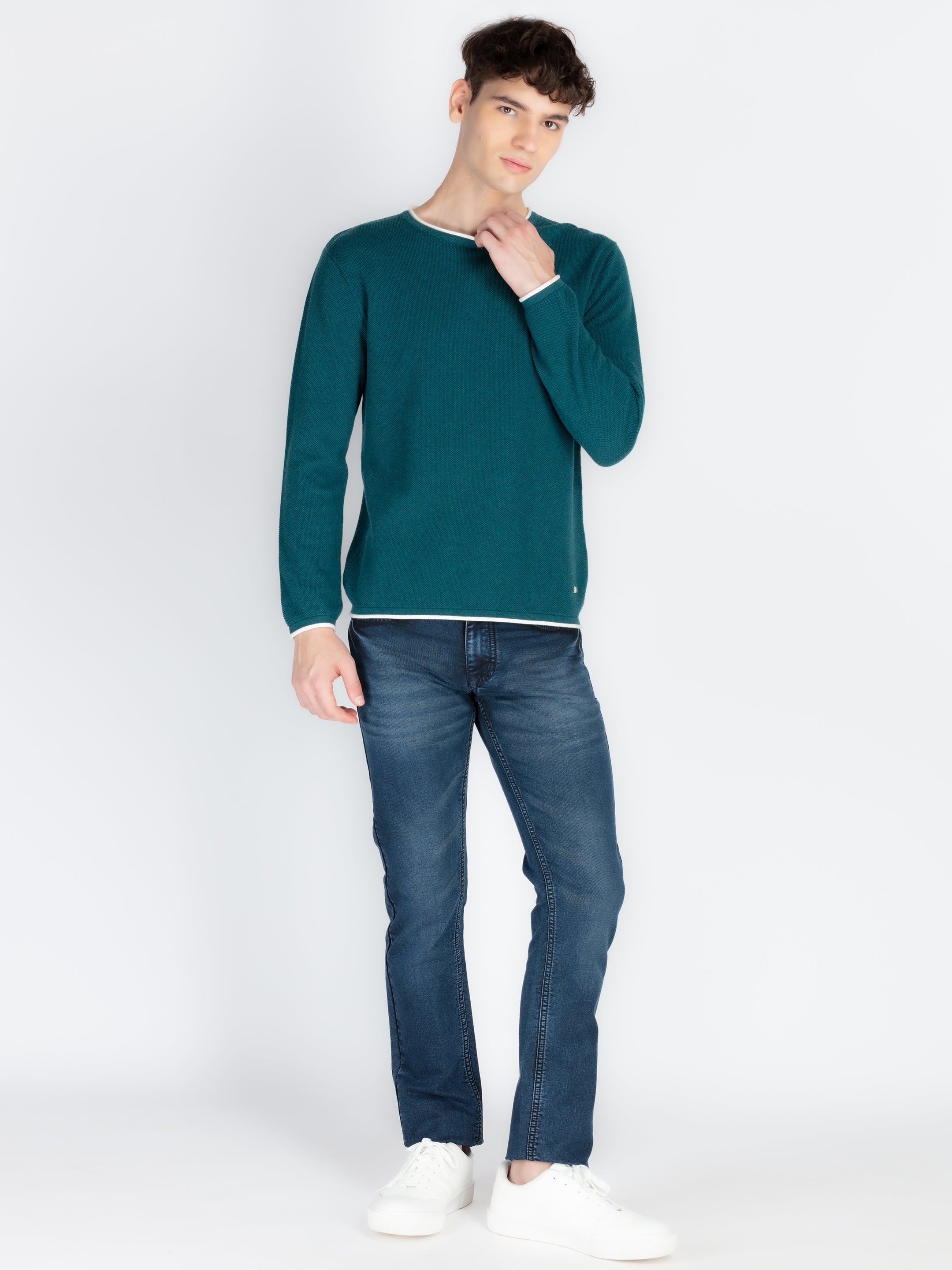 Mens Textured Sweater